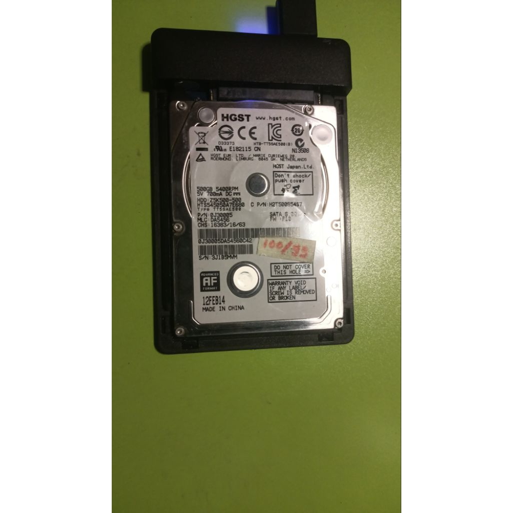 [SECOND ORIGINAL] HARDISK HGST 500 GB 2.5"