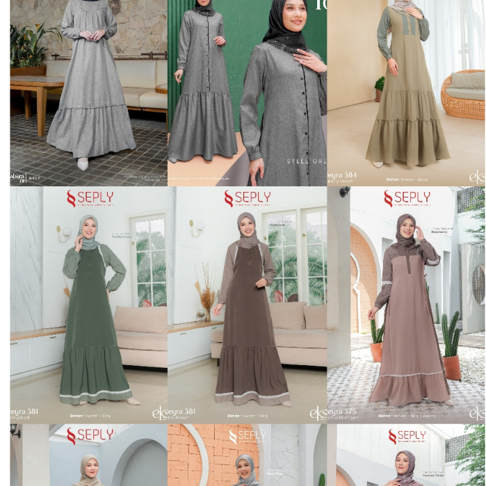 GAMIS SEPLY SALE BANYAK PILIHAN/ GAMIS SEPLY MURAH PROMO GEDE