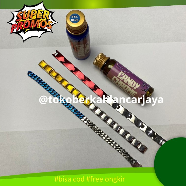 (OLES) 20 ML CANDY CHROME Cat logam pewarna logam asli termurah cat candy chrome isi Cat Logam Tahan