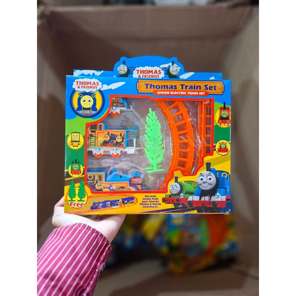 Mainan Kereta Api Rel Panjang Thomas Train Set Kereta Api Mainan Anak