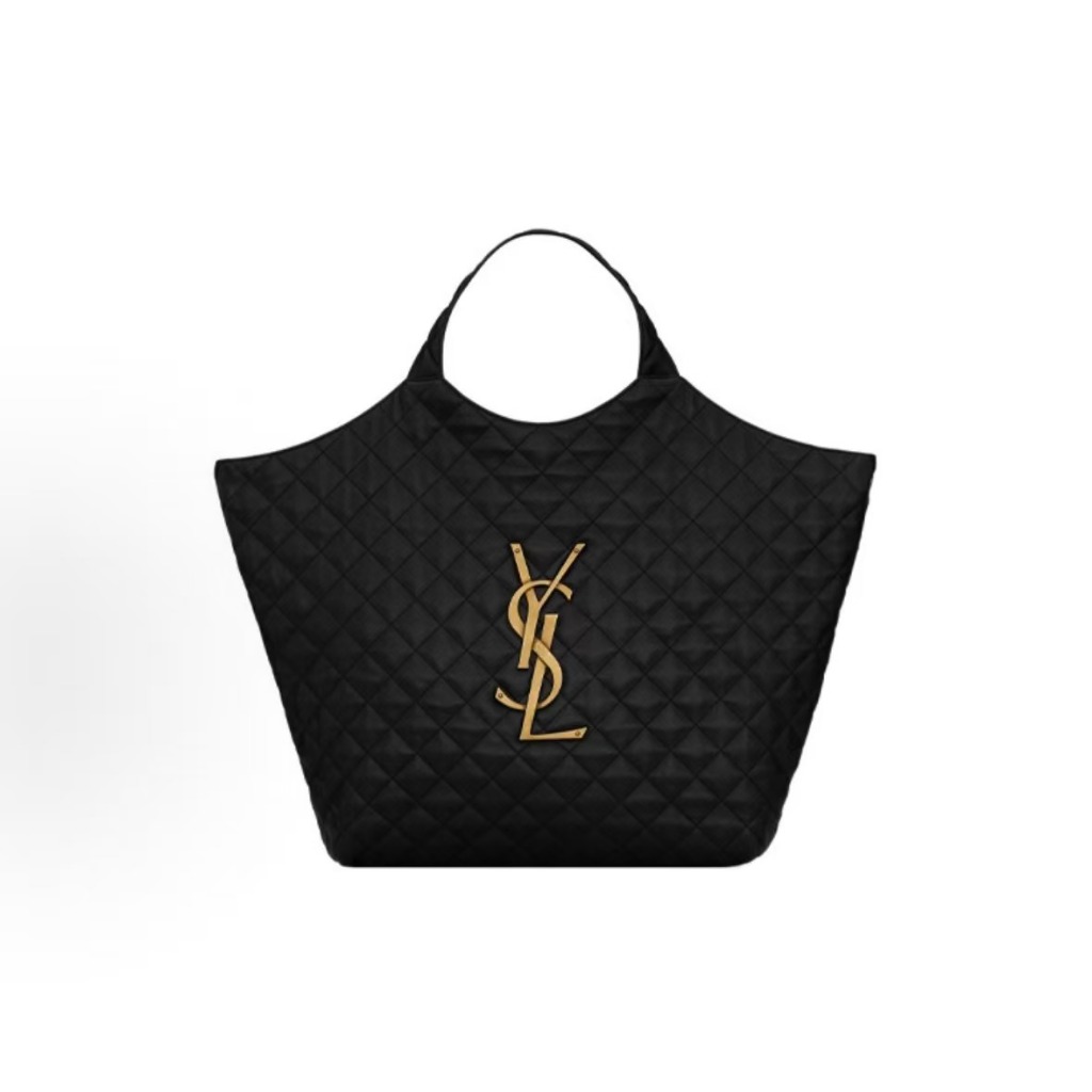 YSL weaving element care Maxi vintage triangular baozi mother bag lambskin vegetable basket tote bag