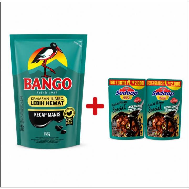 Kecap Bango Kemasan Jumbo FREE 2 Kecap Sedaap Kemasan 2000