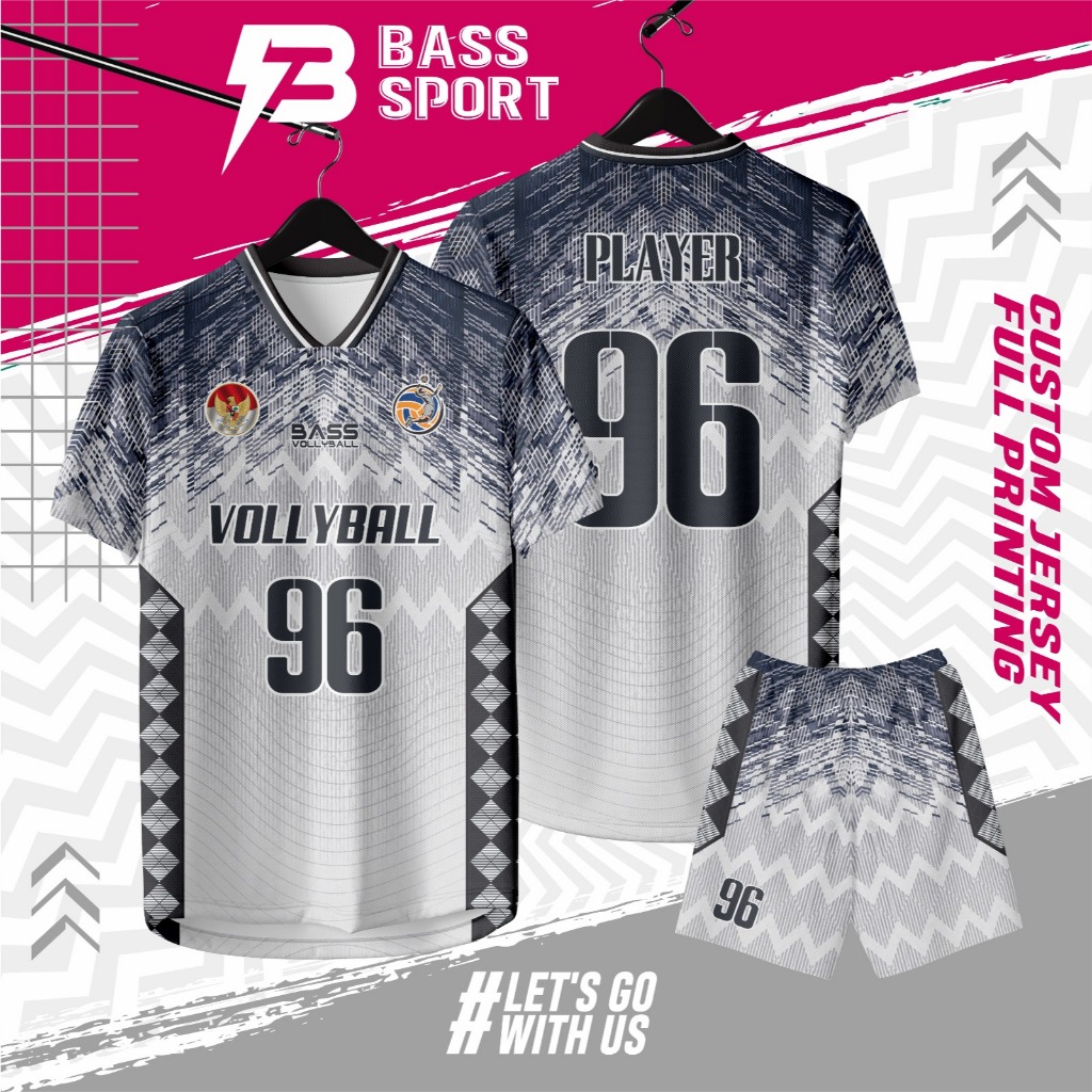 jersey volly baju volly baju volly pria wanita gratis nama nomor punggung