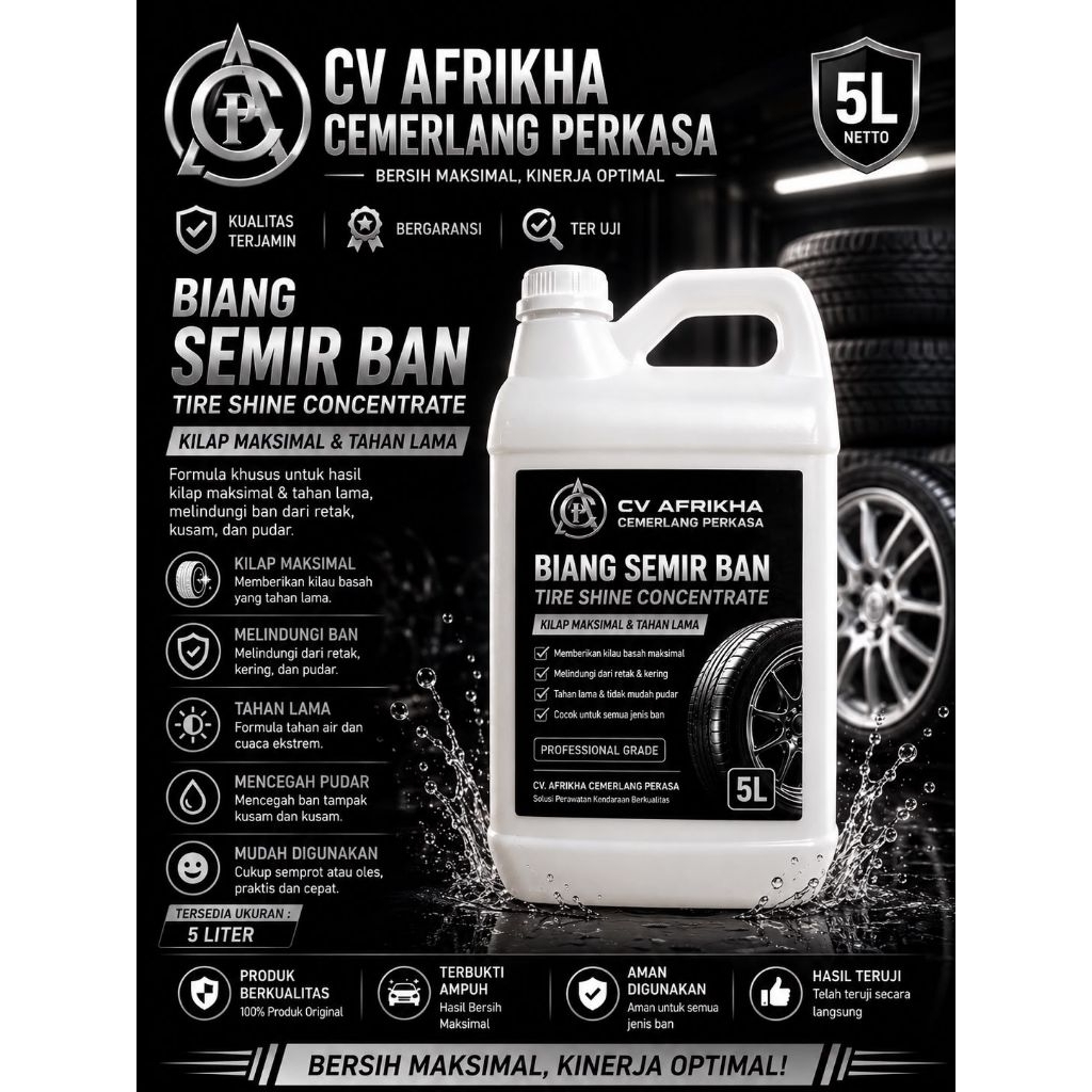 semir ban/kit ban/pengkilap ban 5 Liter