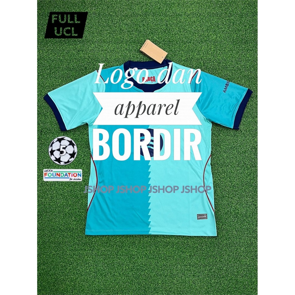LIVE LOGO BORDIR Baju Bola Jersey Futsal Olahraga Logo Bordir Desain 2026 2027