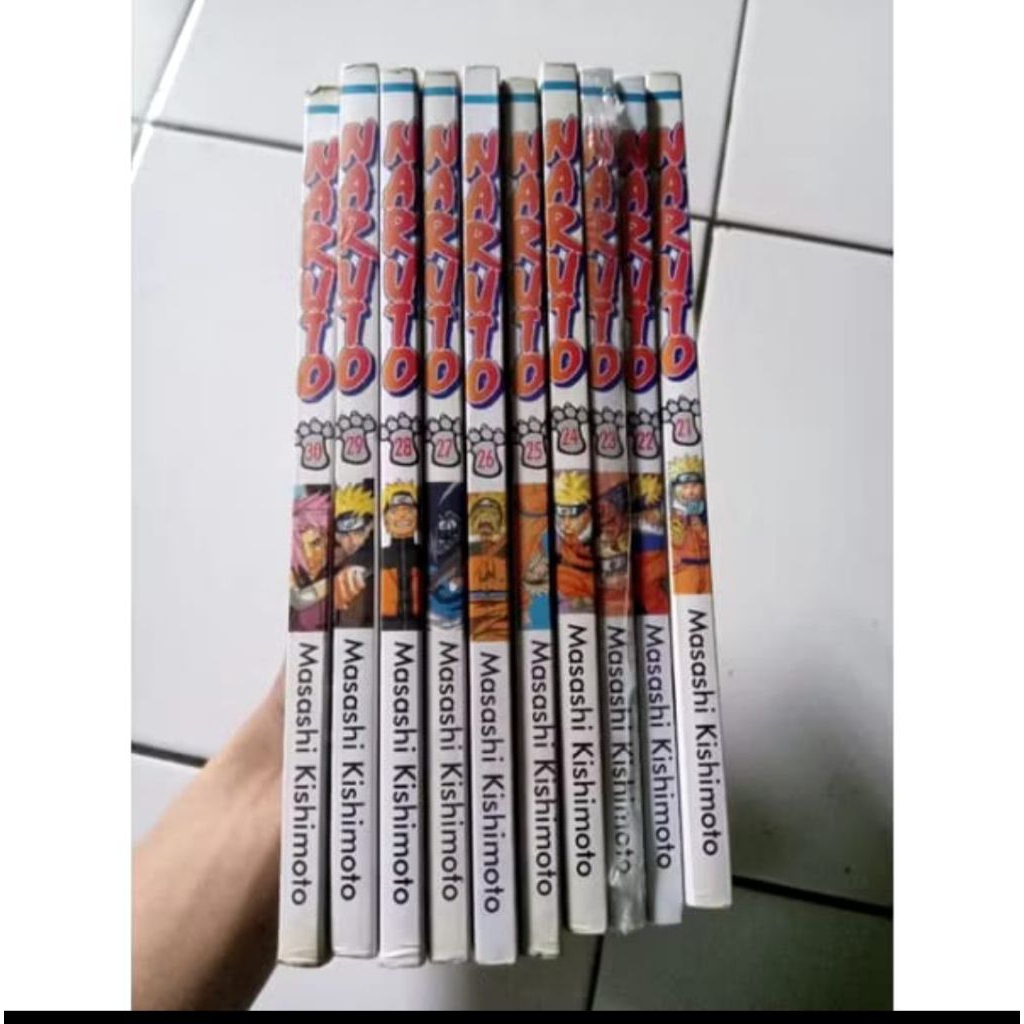 Komik Naruto vol 21-30 Fullset Orignal Second