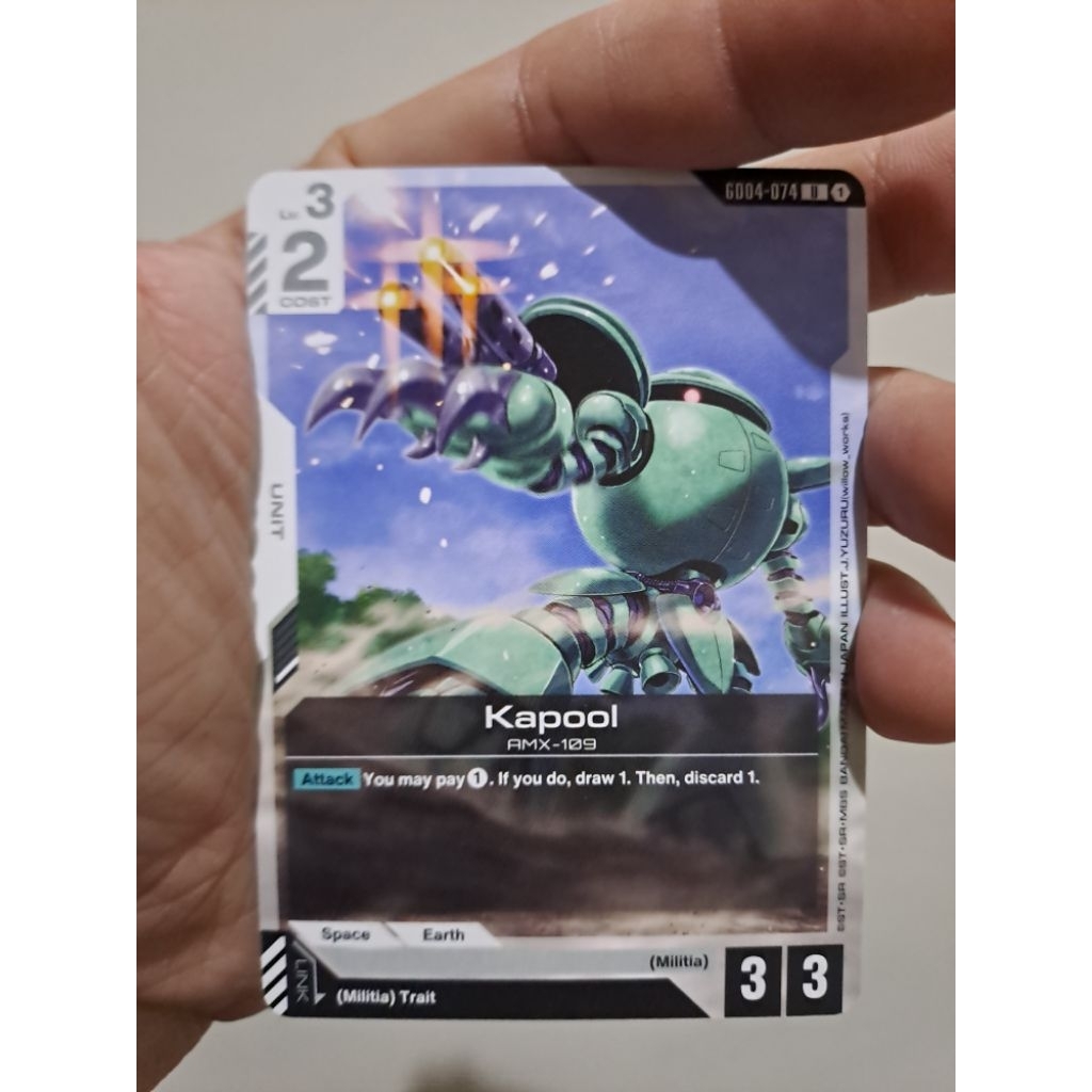 gundam card TCG gd04-074 kapool