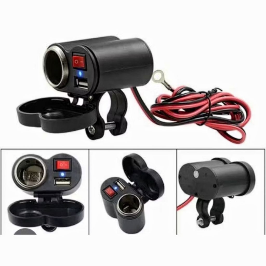 Charger Motor + Lighter Waterproof Cover CD-3016