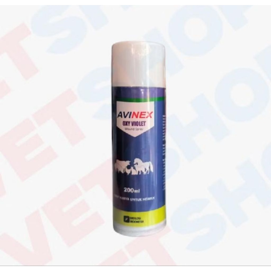 AVINEX SPRAY 200 ml - obat antibiotik untuk luka ternak