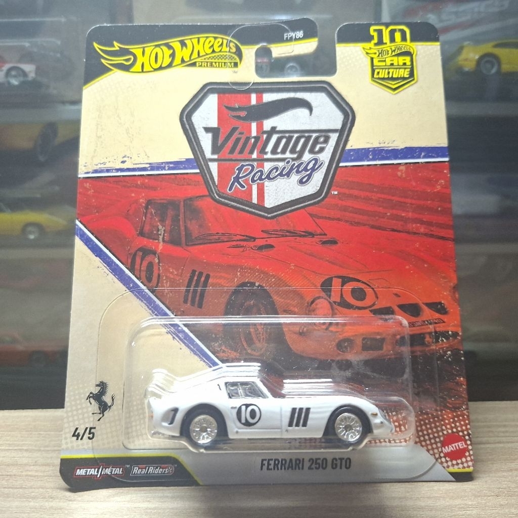 Hot Wheels Ferrari 250 GTO - Vintage Racing - Premium - Original Hotwheels
