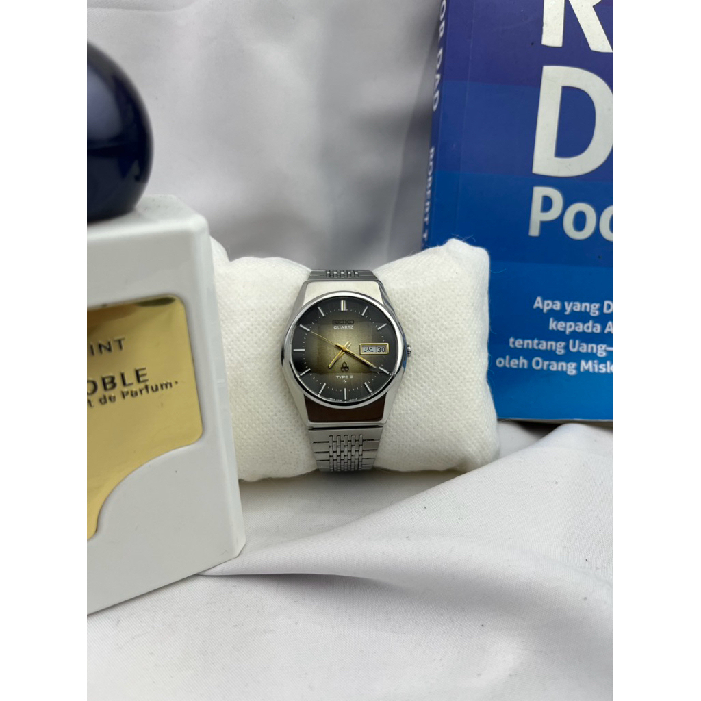 SEIKO TYPE II WOOD DIAL BROWN