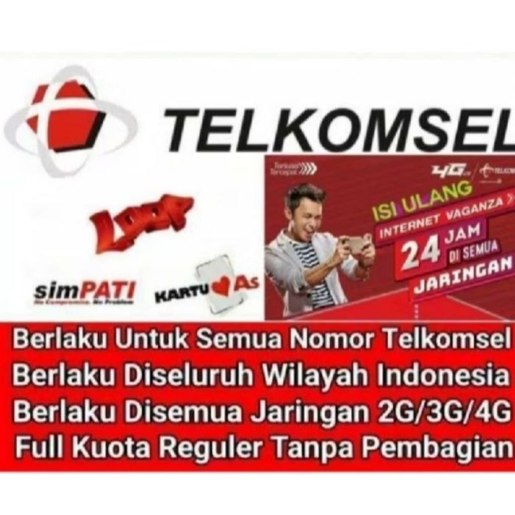 KUOTA DATA TELKOMSEL PAKET DATA KUOTA INTERNET SIMPATI KARTU AS TELKOMSEL DATA MINI