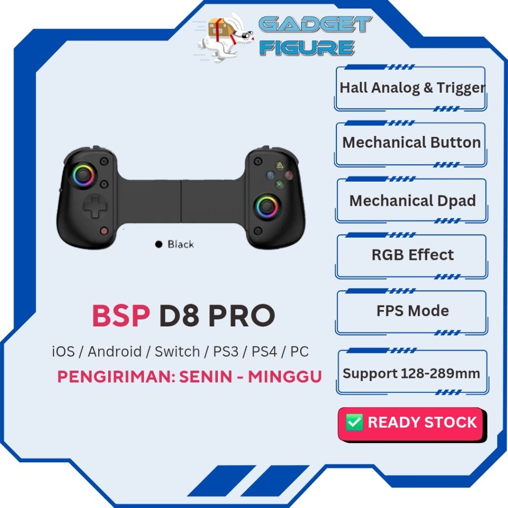 BSP D8  Pro Wireless Bluetooth Controller Gamepad Universal Mobile Smartphone Android Switch iOS PC