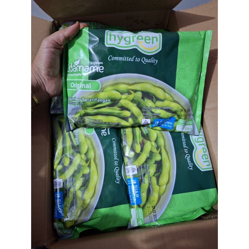 EDAMAME HY GREEN ORIGINAL 500 GRAM