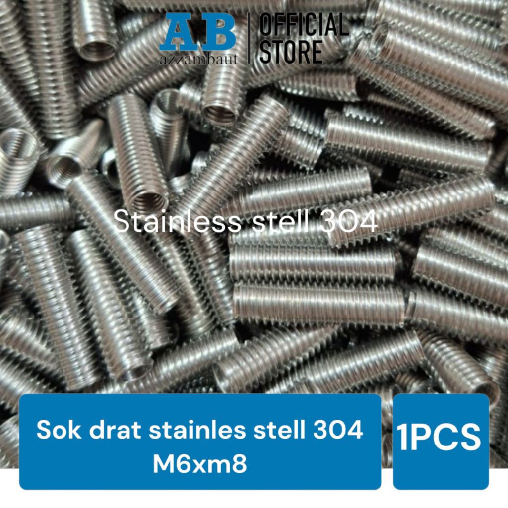 RECOIL STAINLESS STELL SOK DRAT BOS DRAT BOSH DRAT RECOIL BAUT 10 BAUT M6XM8 SOK DRAT STAINLESS