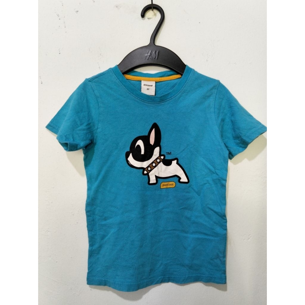pl kaos anak pancoat original biru motif anjingIsize 5T