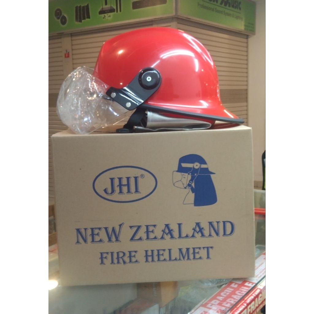 HELM PEMADAM JHI NEW ZEALAND FIRE HELMET / HELM PEMADAM MEREK JHI / HELEM PEMADAM KEBAKARAN