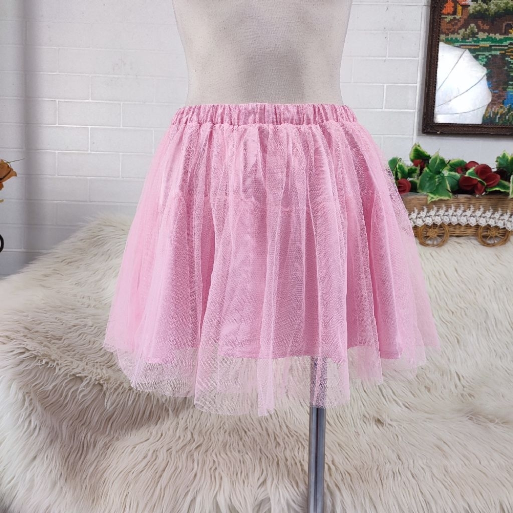 rok tutu pink rok tutu pendek mini skirt tutu rok petticoat pink