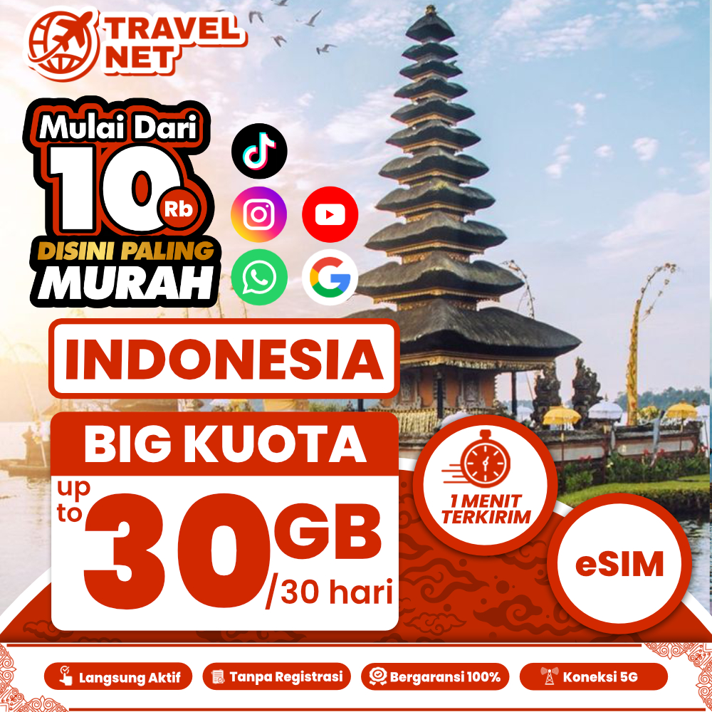 eSIM Telkomsel Roaming Indonesia Kuota Besar Internet | Solusi IMEI Blokir | Untuk Iphone Inter