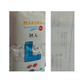 KEMASAN LAMA Makuku SAP Diapers Slim L 34 Tipe Celana (Pants).