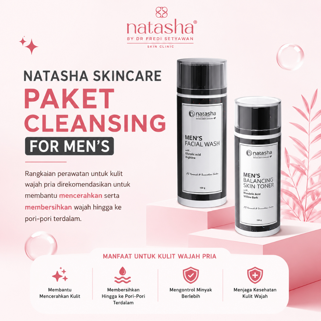 NATASHA SKINCARE PAKET CLEANSING FOR MEN'S