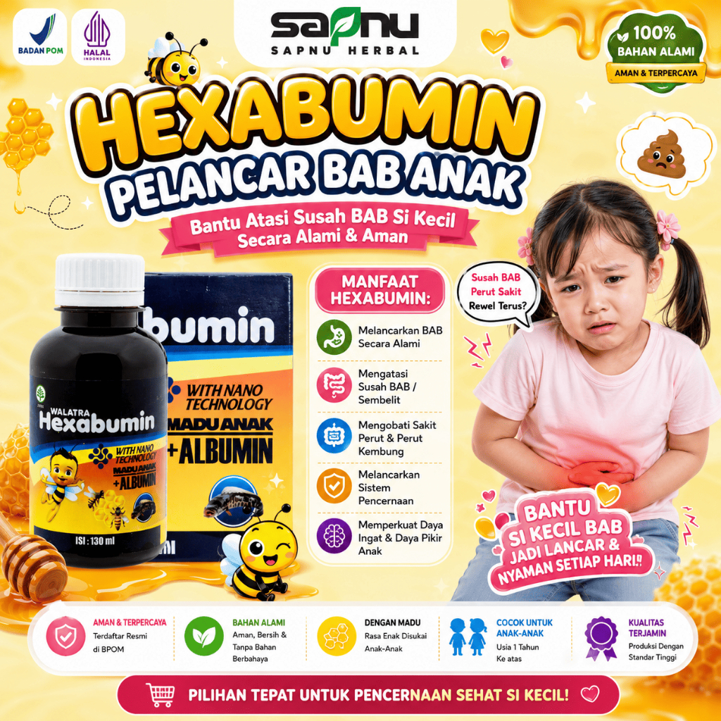 Obat Pelancar BAB Anak, Susah BAB Anak, BAB Keras, BAB Tidak Lancar, Sembelit, Melancarkan Buang Air