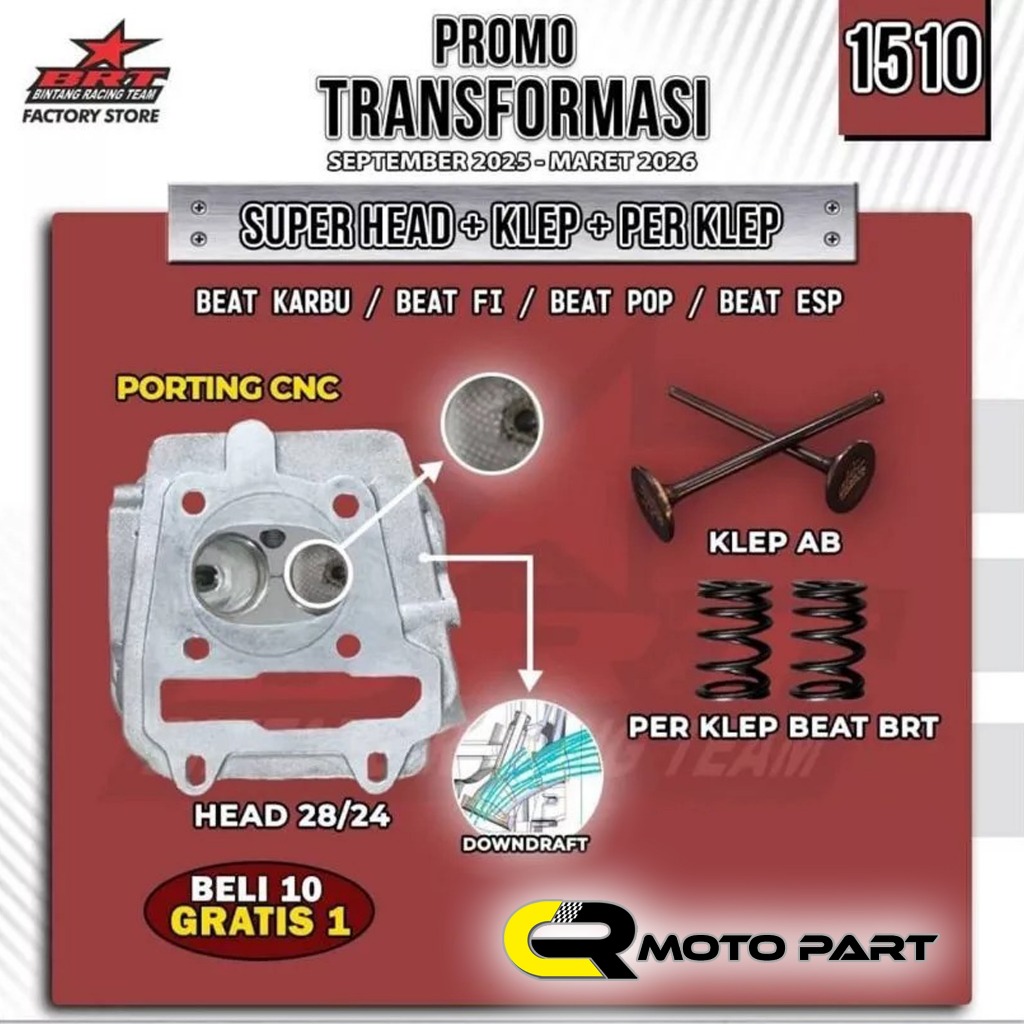 BRT Super Head Beat FI ESP Scoopy Beat Sreet Beat Pop Vario 110 FI ESP Beat Karbu Scoopy Spacy Karbu