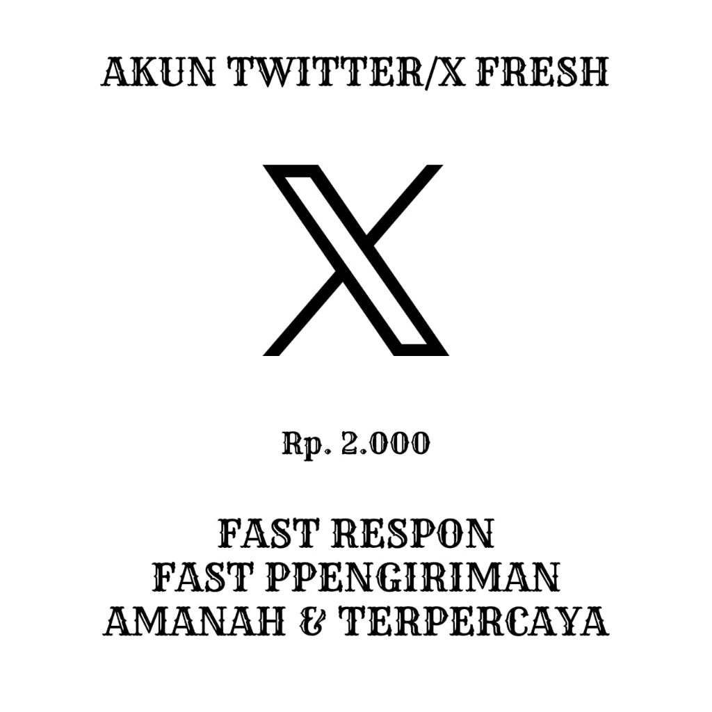 Akun Twitter fresh siap pakai murah dan terjangkau
