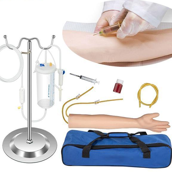 New Set Manekin Lengan Infus Silikon Manekin Phantom Alat Peraga