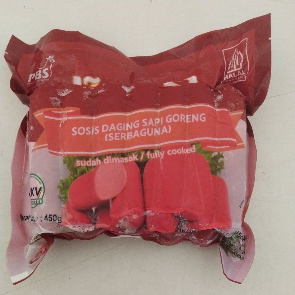 Kamil sosis merah, sosis merah tanpa kupas, sosis daging sapi