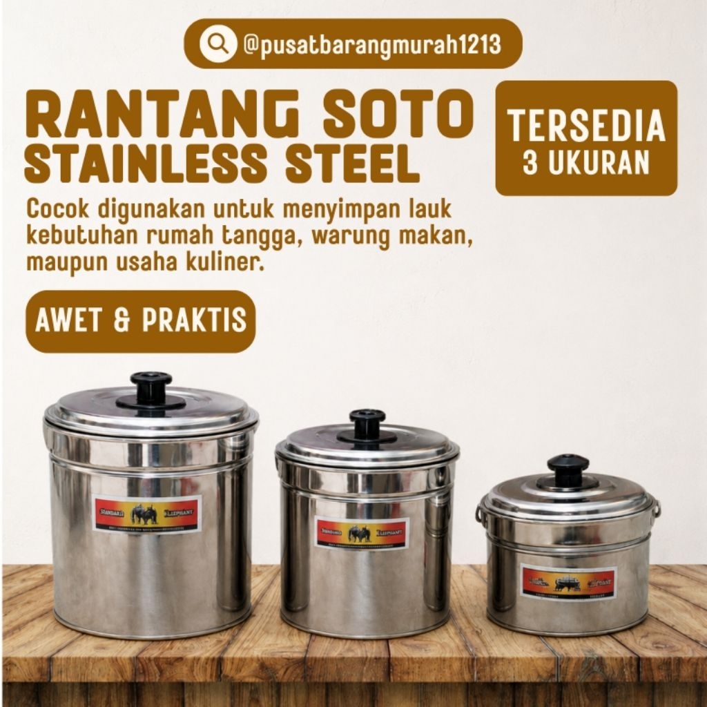 Rantang Tunggal/ Rantang Soto Murah Stainless Steel
