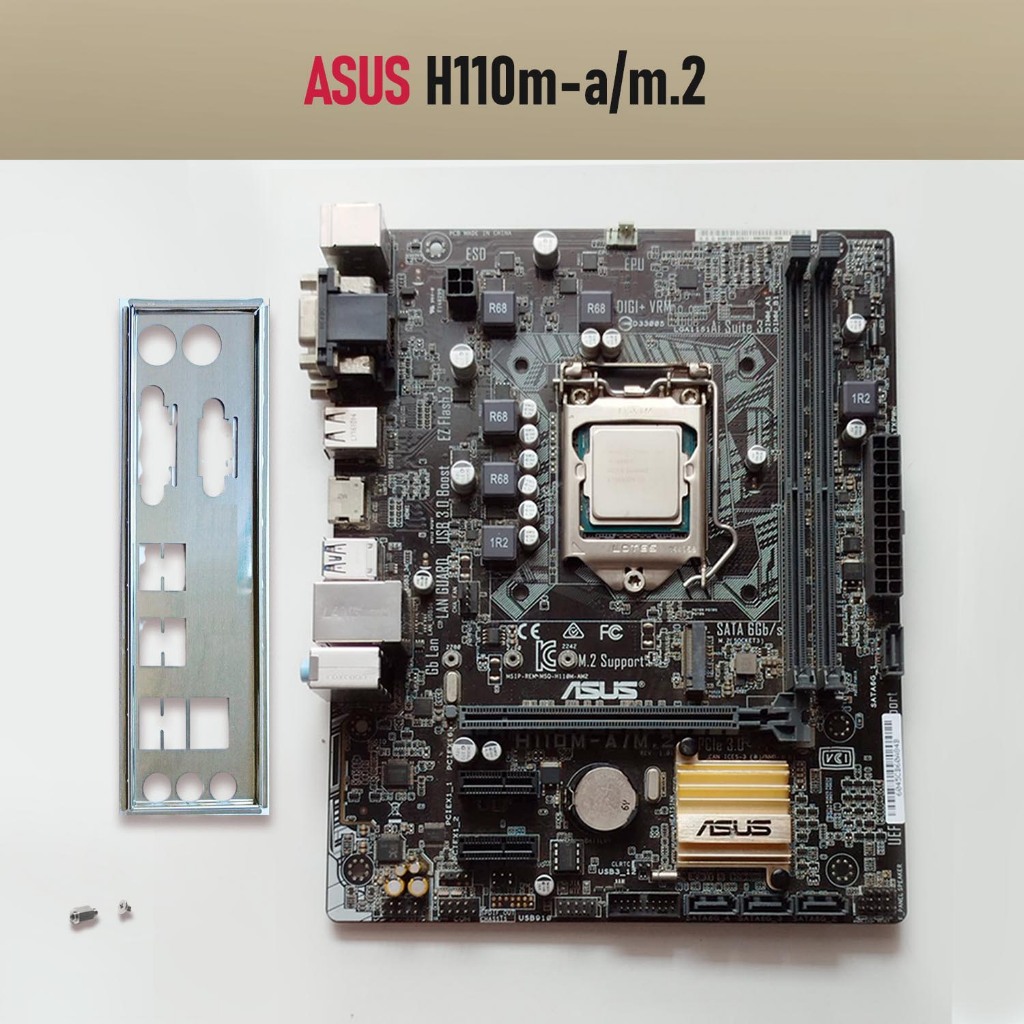 Motherboard ASUS H110M-A/m.2 DDR4 AM4 Socket (bekas, second)