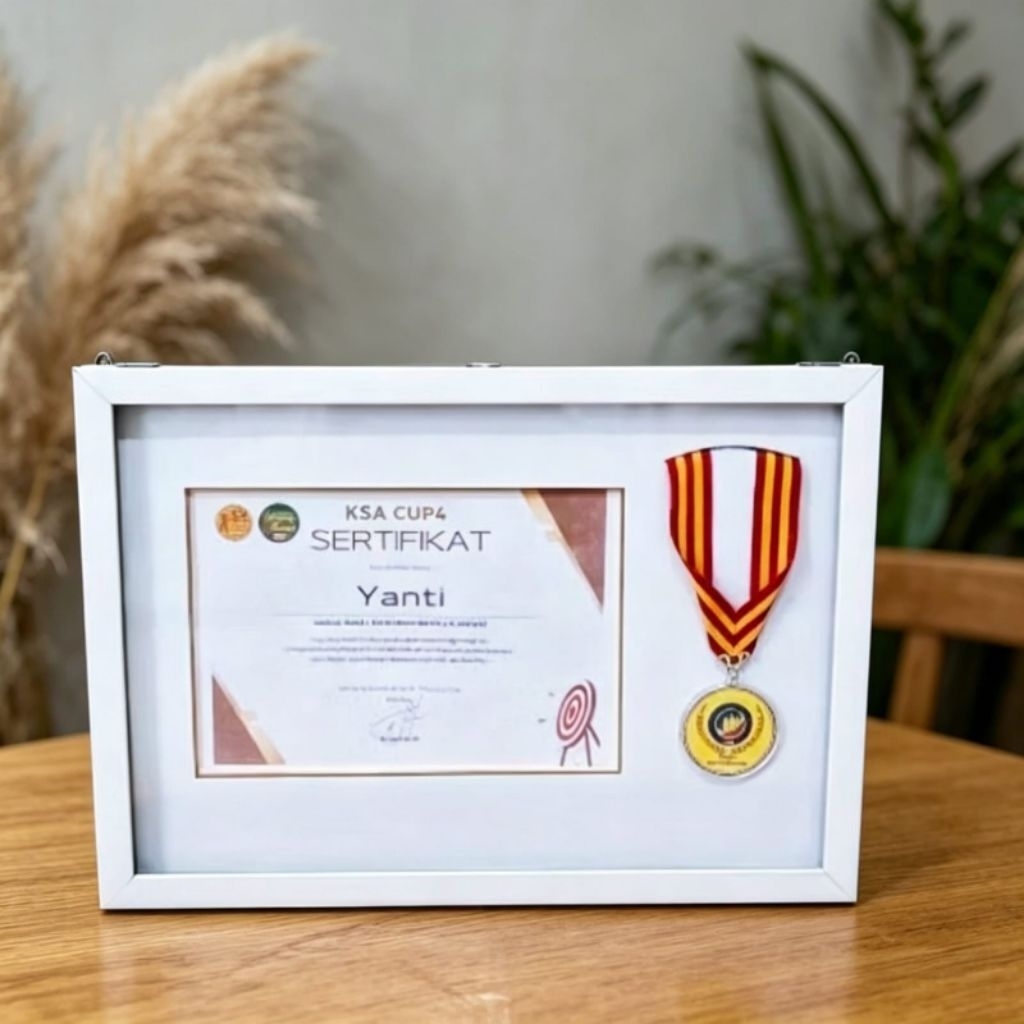 Frame Bingkai Sertifikat A4 Dan Medali