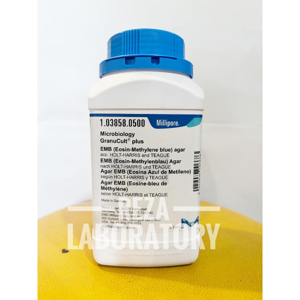 EMB ( eosin - methylene blue ) Agar Mikrobiologi MERCK 103858 REPACK 1GRAM