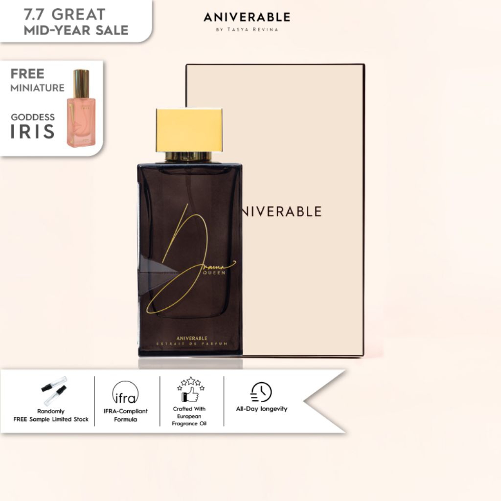 ANIVERABLE - B1G1 DRAMA QUEEN 75ml Get Miniature IRIS EXTRAIT DE PARFUM by Tasya Revina