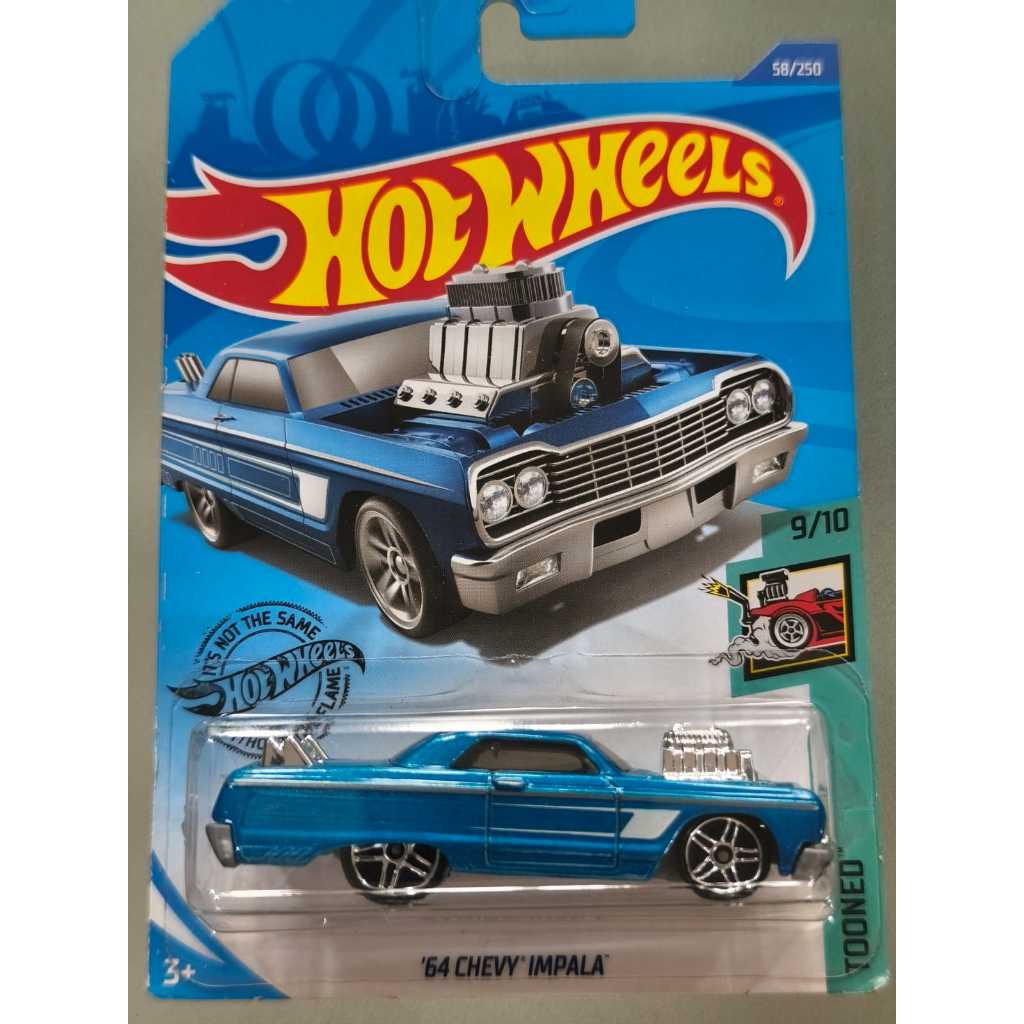 102 - HOT WHEELS '64 CHEVY IMPALA ( BIRU )