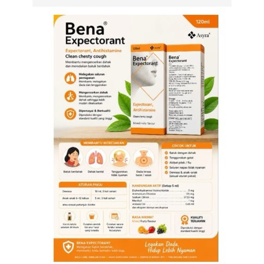 COUGH EN LINCTUS & B3NA - Original Malaysia asli