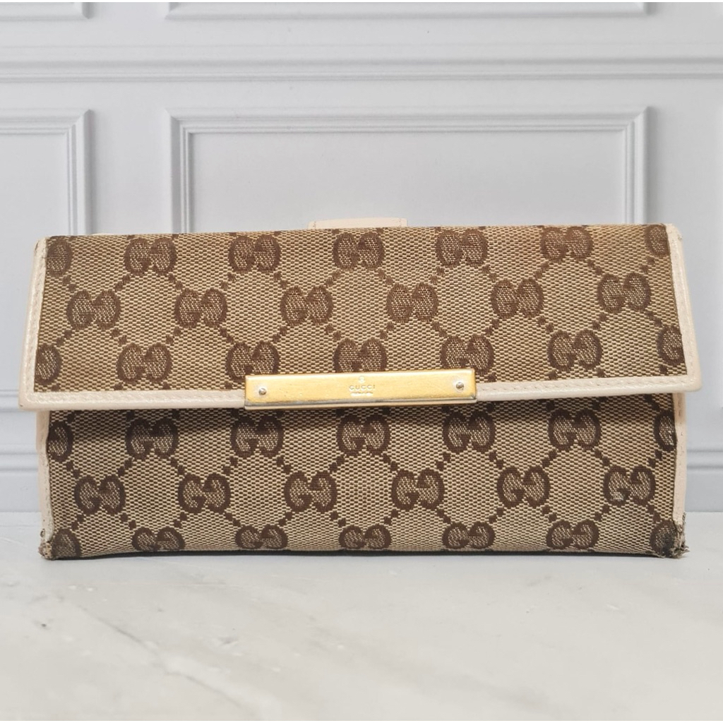 Gucci GG Beige Long Wallet ORIGINAL
