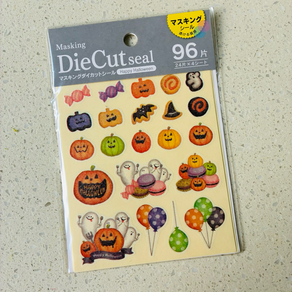 sticker Halloween Daiso jepang