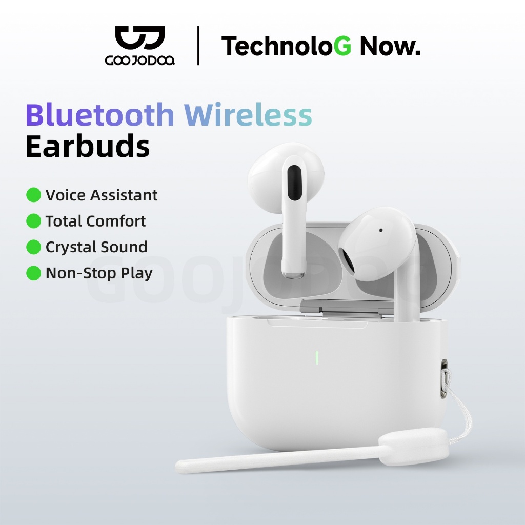 Goojodoq J201 Earphone bluetooth TWS-A6 pro Earphone Nirkabel Headset Bluetooth 5.3 earphones BT