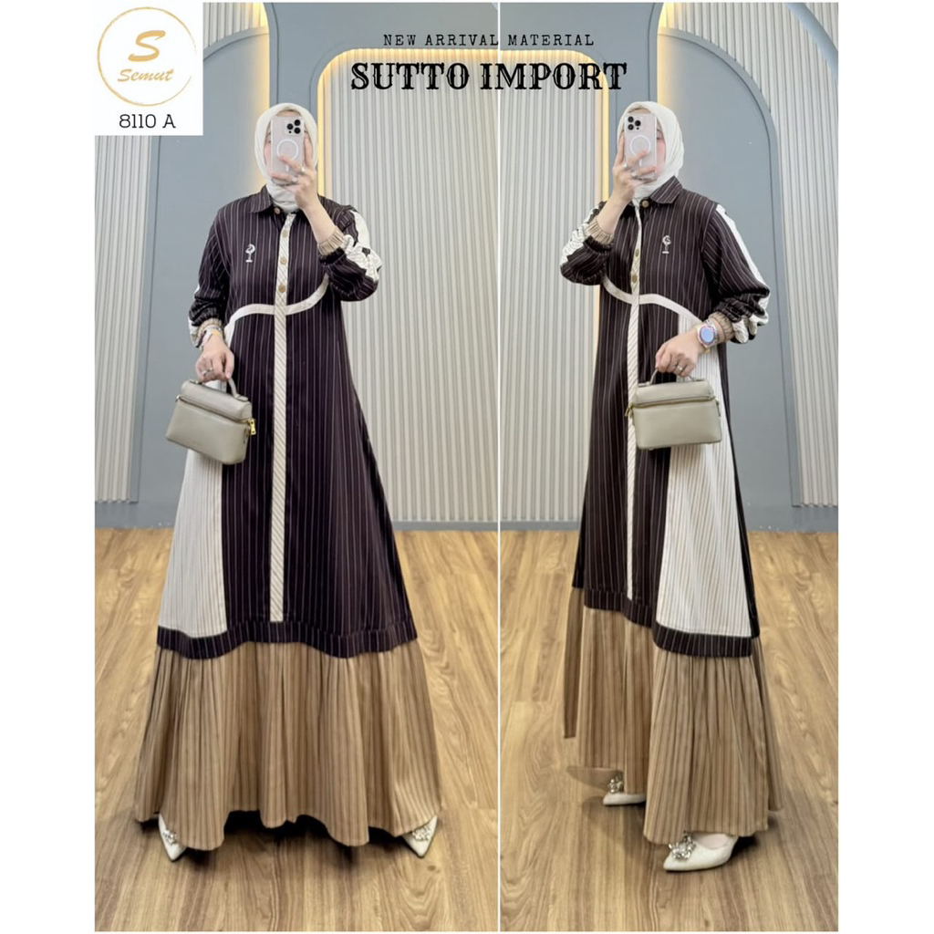 syaina semut gamis katun