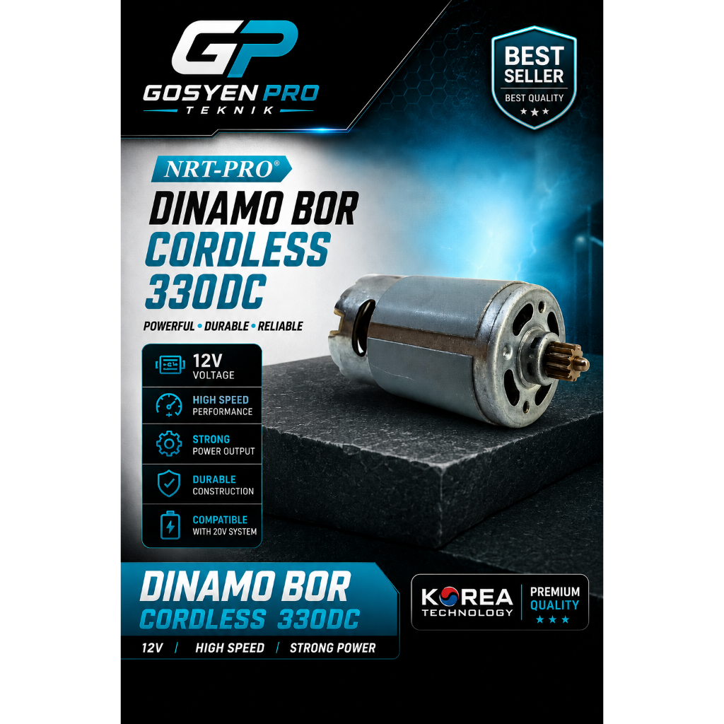 DINAMO / MOTOR MESIN BOR CORDLESS BOR BATERAI 330 / 330 SET DC 12V NRT-PRO