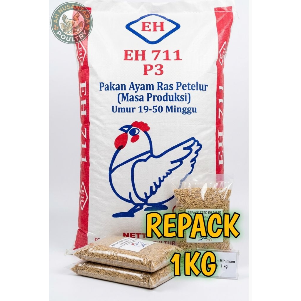 PAKAN AYAM PETELUR EH 711 P3 REPACK 1KG