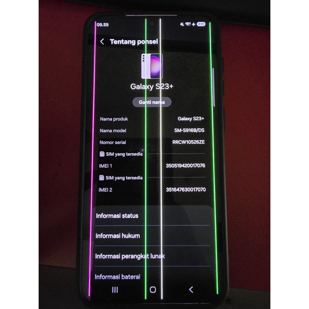 Samsung S23+ 256 Minus Greenline