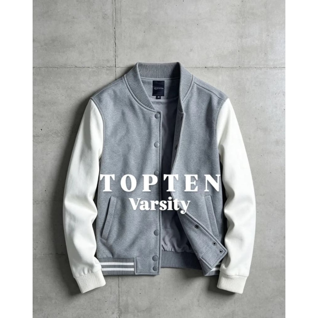 JAKET TOPTEN MODEL VARSITY DALEMAN INER PRIA/UNISEX BEKASPAKAI