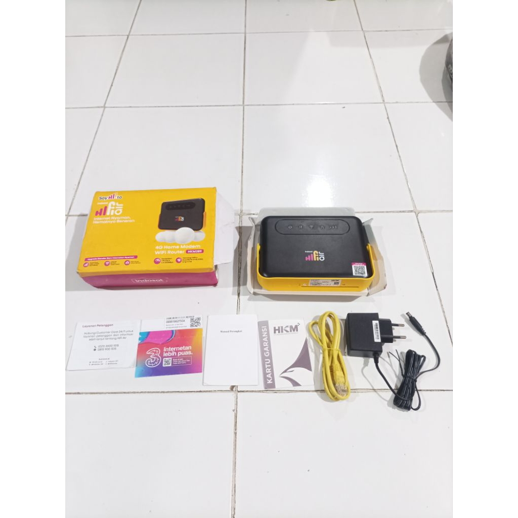 Jual Indosat HiFi Air HKM289 modem router Wi-Fi 6 4G LTE CAT 6 yg berdesain estetis Isi Kuota 50 GB
