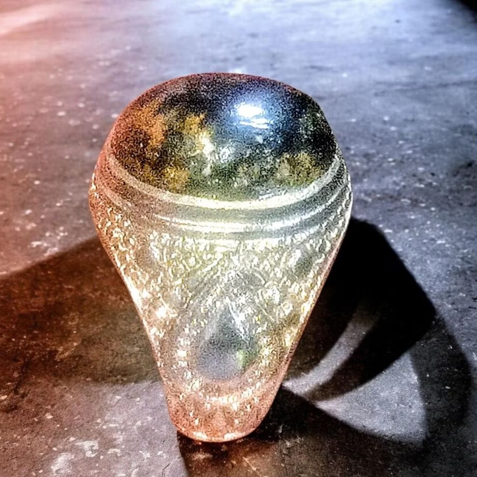 Batu Bacan Hitam Coklat Tembaga