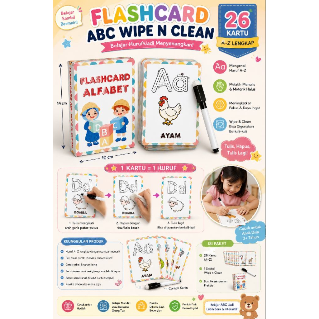 Flashcard ABC Wipe n Clean