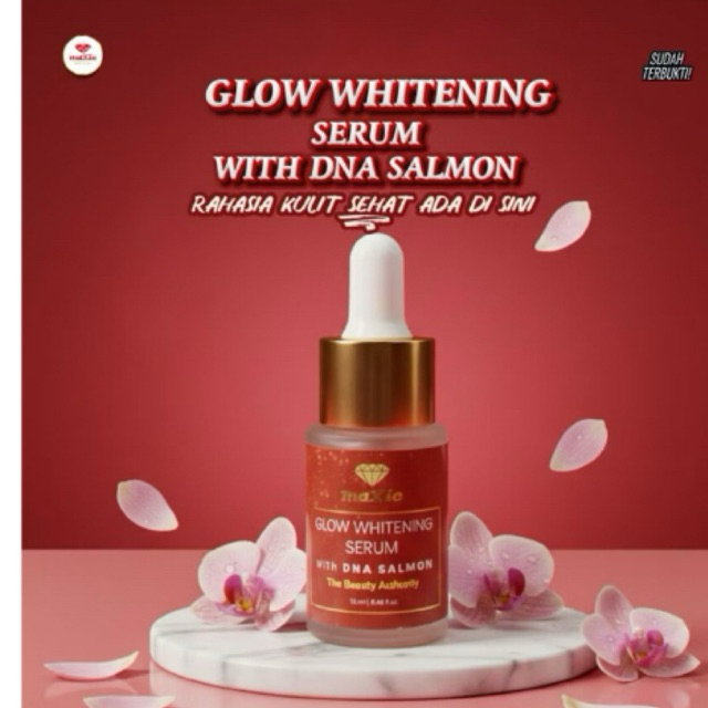 Maxie DNA Salmon Serum - Mencerahkan, Melembabkan, Mengurangi Flek