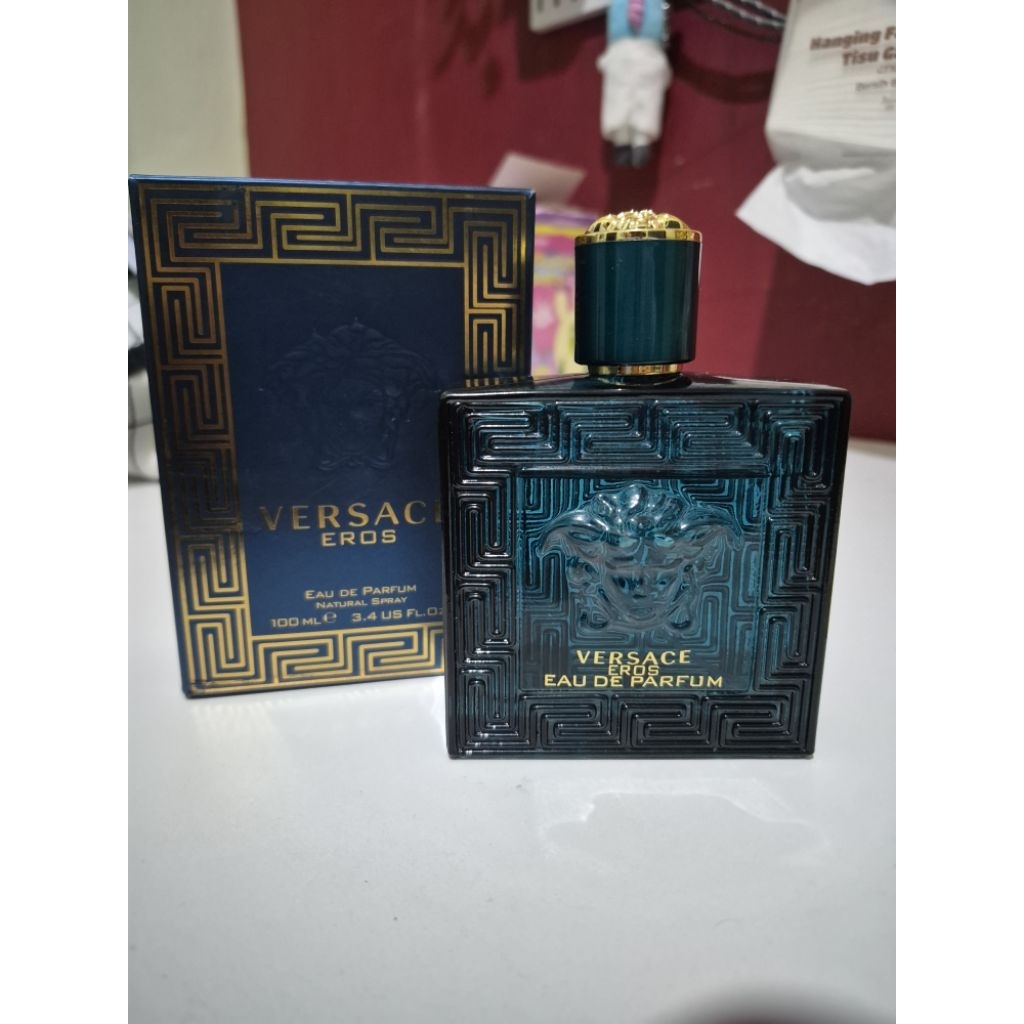 Versace Eros Edp 100ml ori (PRELOVED) 80%+-